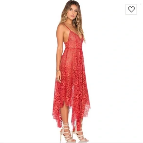 knee length dresses for ladies For Love & Lemons Billie Pointelle Midi Dress – Shop at the Mix main image 0